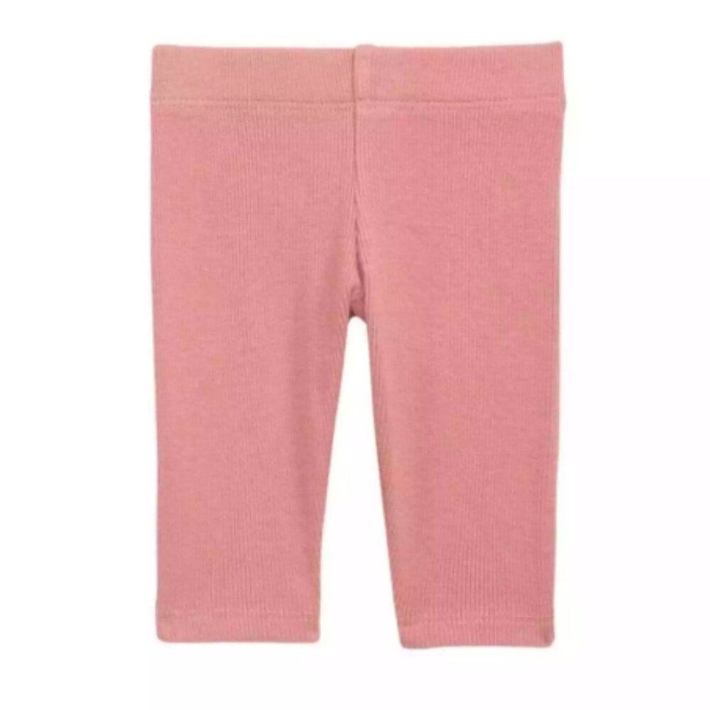 Nordstrom Girl Babies' Pull On Core Rib Leggings In Pink Compact 3 Months NWT